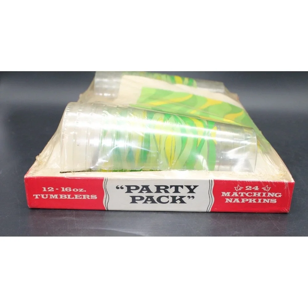 Vintage Dixie Cold Drink Cups Lot Paper Maid Party Set 9oz 16oz New & Opened